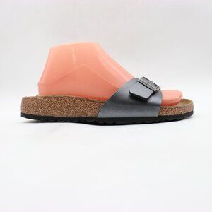 Birkenstock Madrid Women’s Size EU 39 / US 8 Gray Silver Birko Flor Sandals